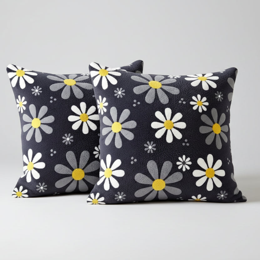 Luneth Bedroom Drawingroom Sofa Cushion Covers (Pack of 2)