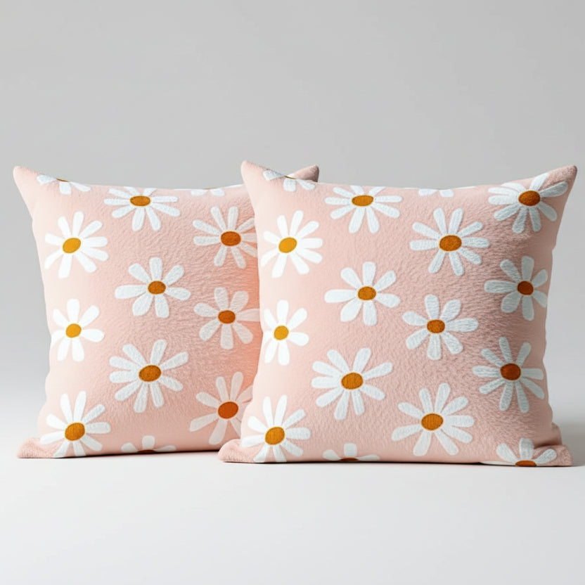 Virel Bedroom Drawingroom Sofa Cushion Covers (Pack of 2)