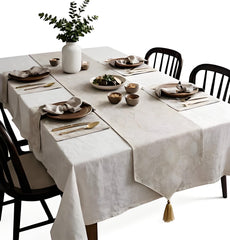 Golden Dew Table Runner With 4 Mats