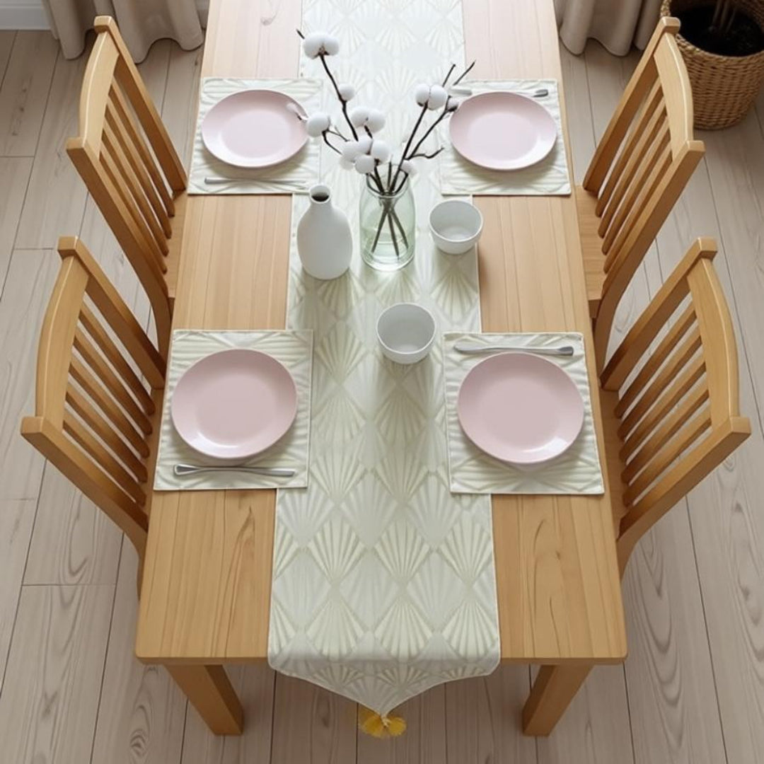 Norielle Table Runner &amp; Mats Set (Shanghai Fabric)