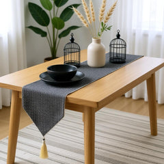 Midnight Pebble Table Runner With 4 Mats