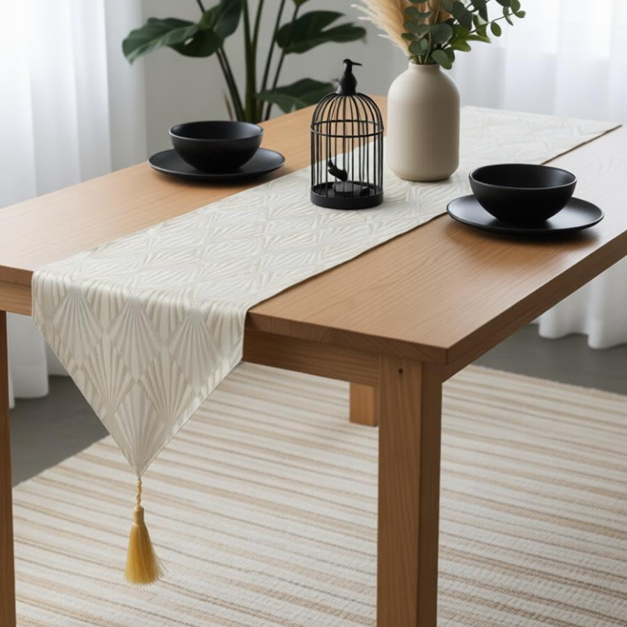 Norielle Table Runner &amp; Mats Set (Shanghai Fabric)