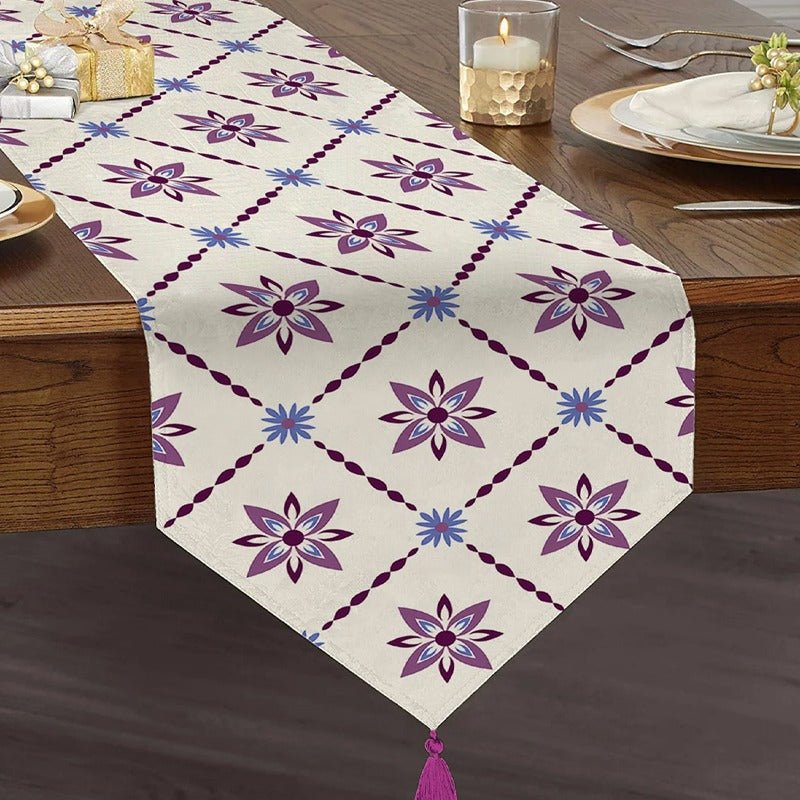 Fancy Flower Dining Lounge Drawing Room Table Decor Runner | Home Décor | Waseeh Pakistan