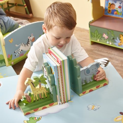 Fantasy Fields UV Printed Sunny Safari Kids Bookends | Home Décor | Waseeh Pakistan