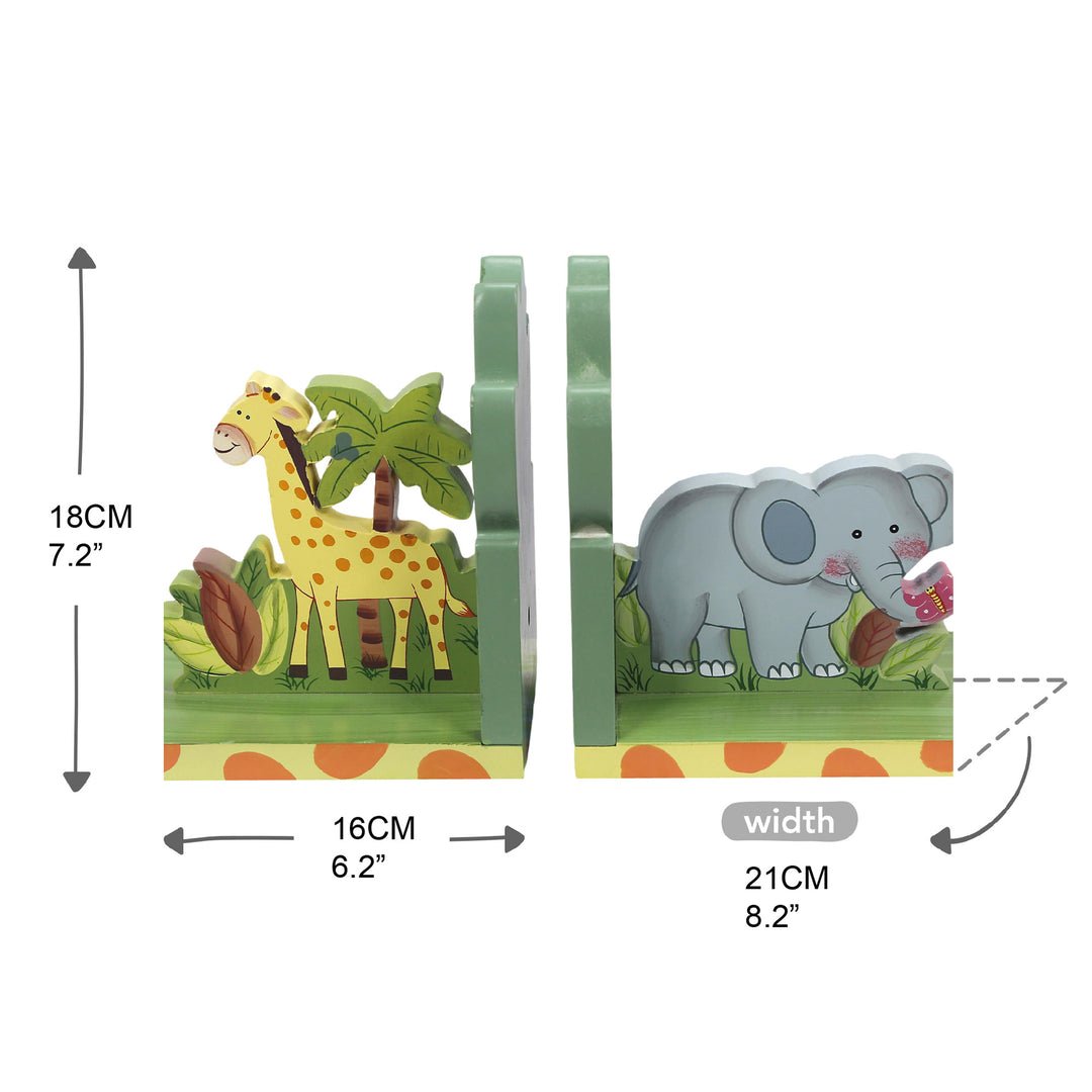 Fantasy Fields UV Printed Sunny Safari Kids Bookends | Home Décor | Waseeh Pakistan