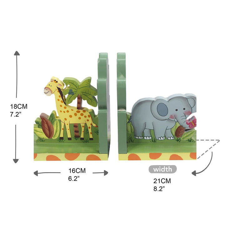Fantasy Fields UV Printed Sunny Safari Kids Bookends | Home Décor | Waseeh Pakistan