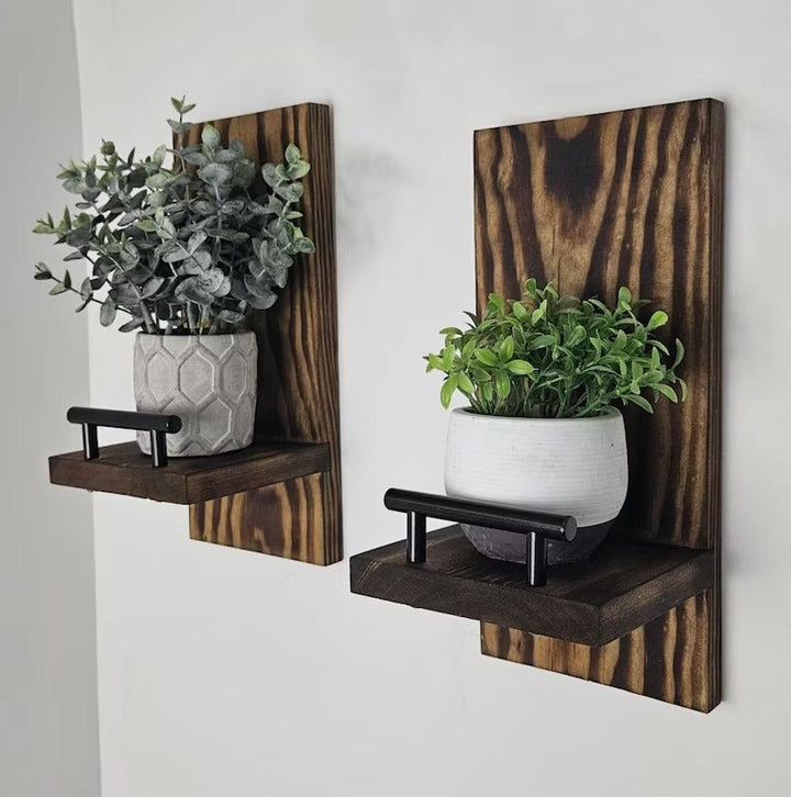 Flamy Style Wall Wooden Shelf (Set of 2) | Furniture | Waseeh Pakistan