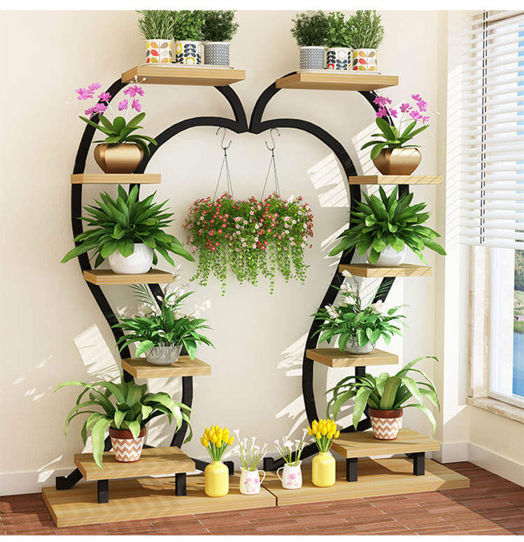 Heart Curved Plant Shelve Rack Decor – waseeh.com