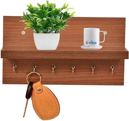 Foby Key Holder Mounted Stand (Solid Wood) | Home Décor | Waseeh Pakistan