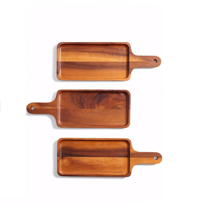 Free Ware Long Wooden Platter With Handle | Not Sale FB | Waseeh Pakistan