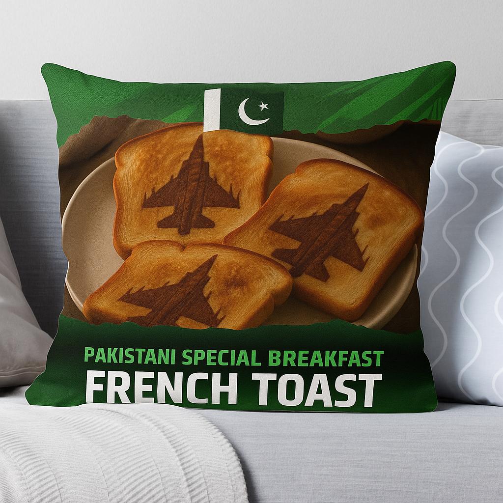 French Toast Breakfast Living Lounge Bedroom Cushion Covers | Home Décor | Waseeh Pakistan