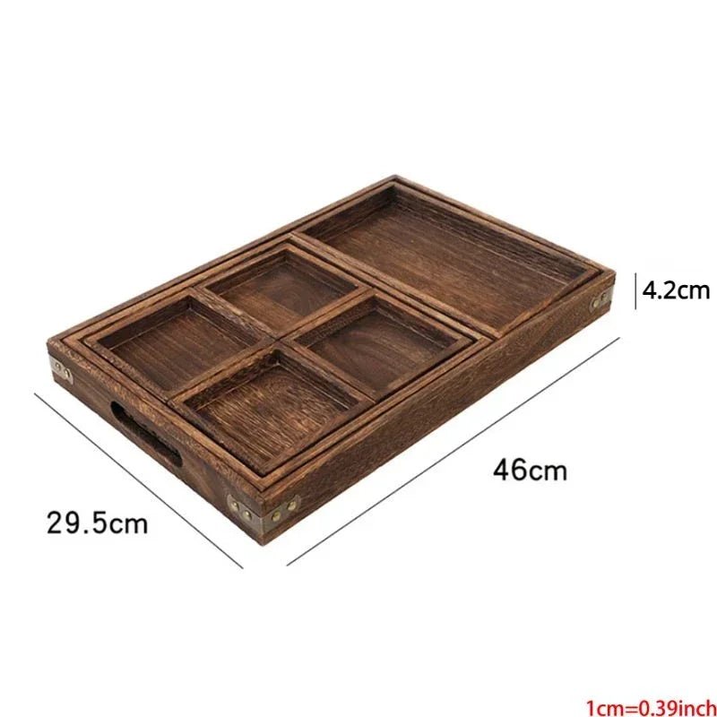 Furnace Wooden Nested Tray Set (Pack of 7) | kitchen item | Waseeh Pakistan