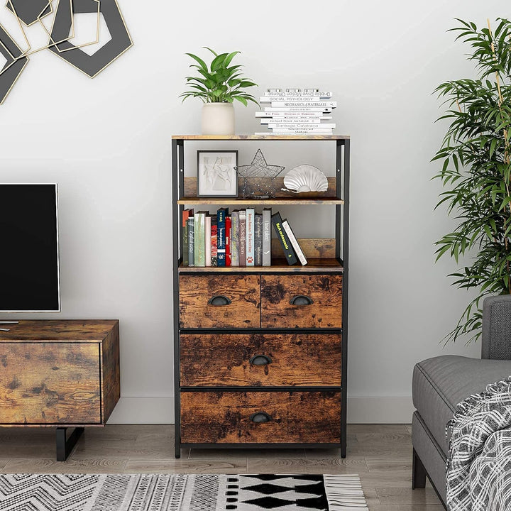 Furologee Drawer Dresser Kitchen Bedroom Side Table Lounge Living Room Utensils Storage Rack | Furniture | Waseeh Pakistan