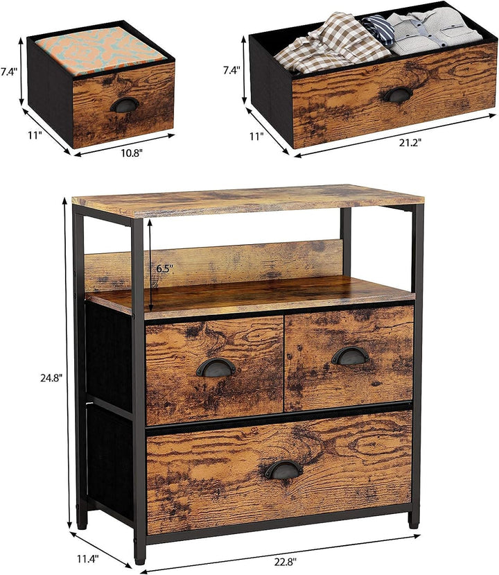 Furologee Drawer Dresser Kitchen Bedroom Side Table Lounge Living Room Utensils Storage Rack | Furniture | Waseeh Pakistan