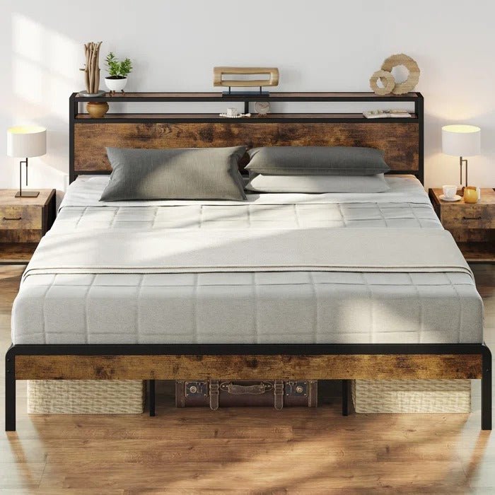 Gedeus Compact Platform Bed Low Bedroom Bed | Furniture | Waseeh Pakistan