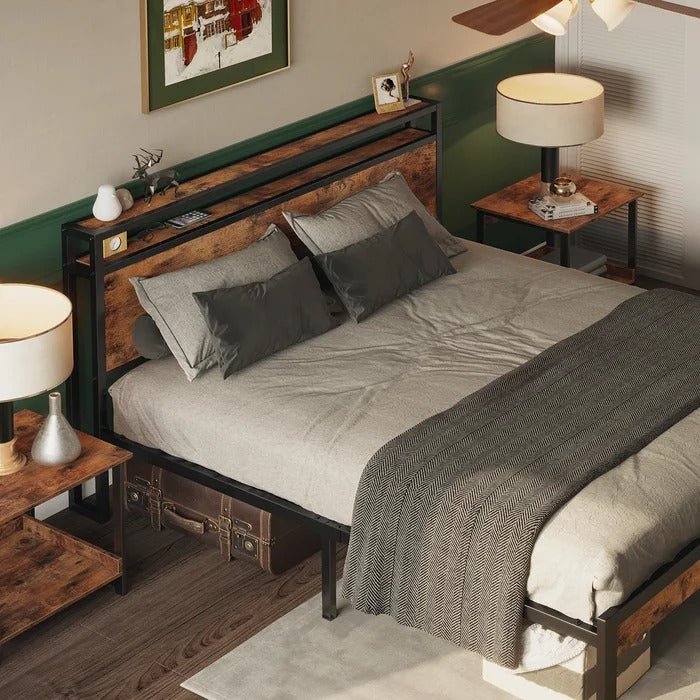 Gedeus Compact Platform Bed Low Bedroom Bed | Furniture | Waseeh Pakistan