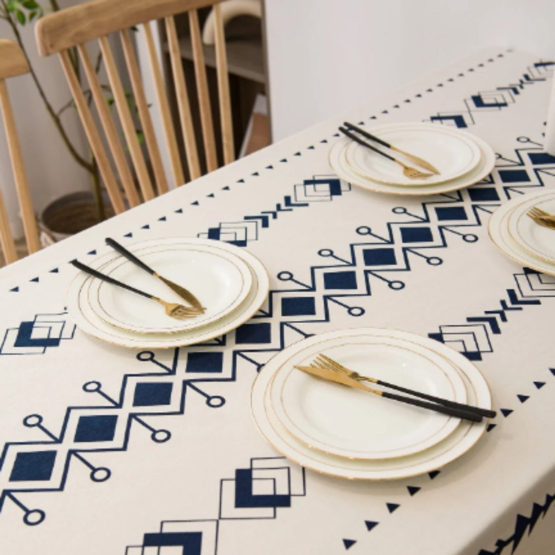 Geometric Print Table Cover | Home Décor | Waseeh Pakistan