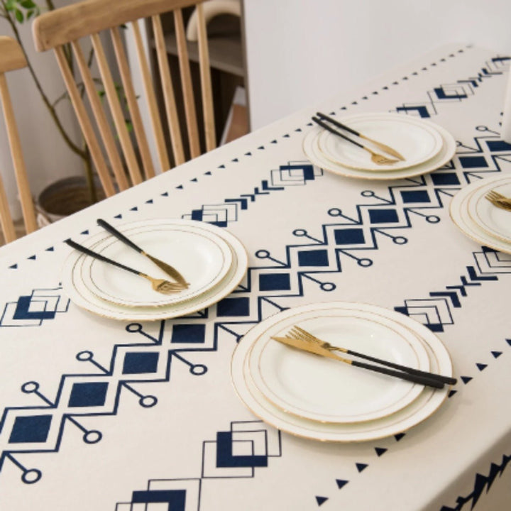 Geometric Print Table Cover | Home Décor | Waseeh Pakistan