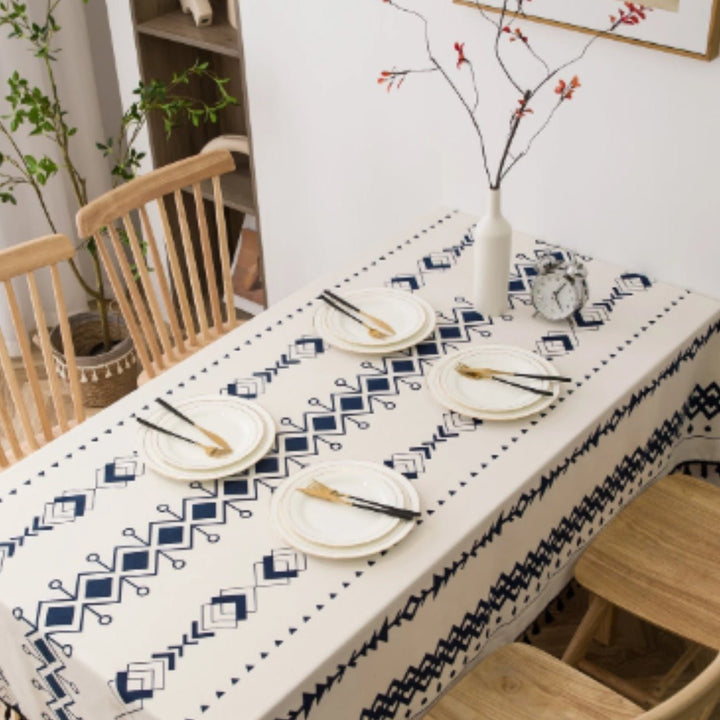 Geometric Print Table Cover | Home Décor | Waseeh Pakistan