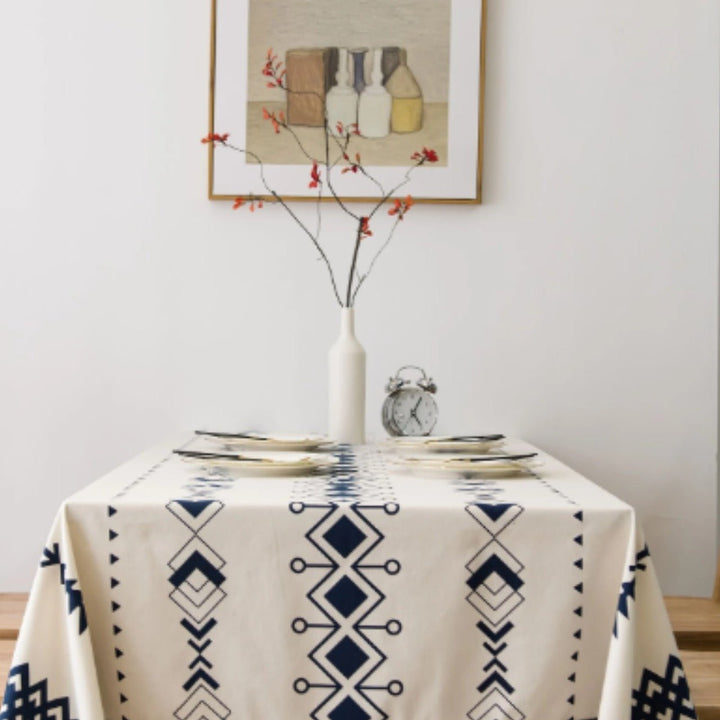 Geometric Print Table Cover | Home Décor | Waseeh Pakistan