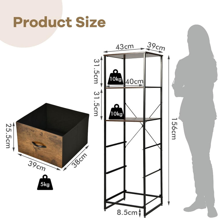 Giantex Living Drawing Bedroom Office Drawer Storage Bookcase Shelve Rack | Furniture | Waseeh Pakistan