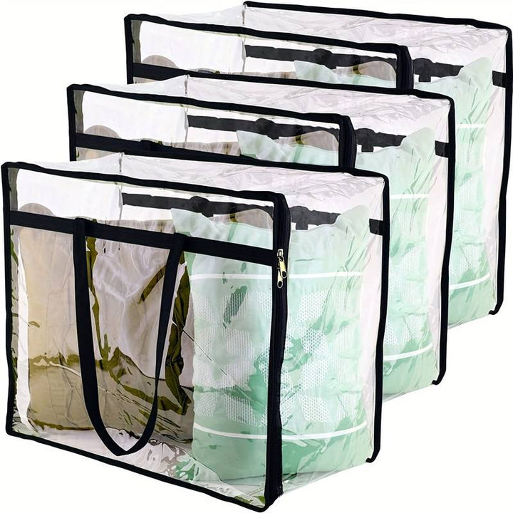 Glassy Clothing Blanket Bedding Duvet Household Storage Bag | Home Décor | Waseeh Pakistan