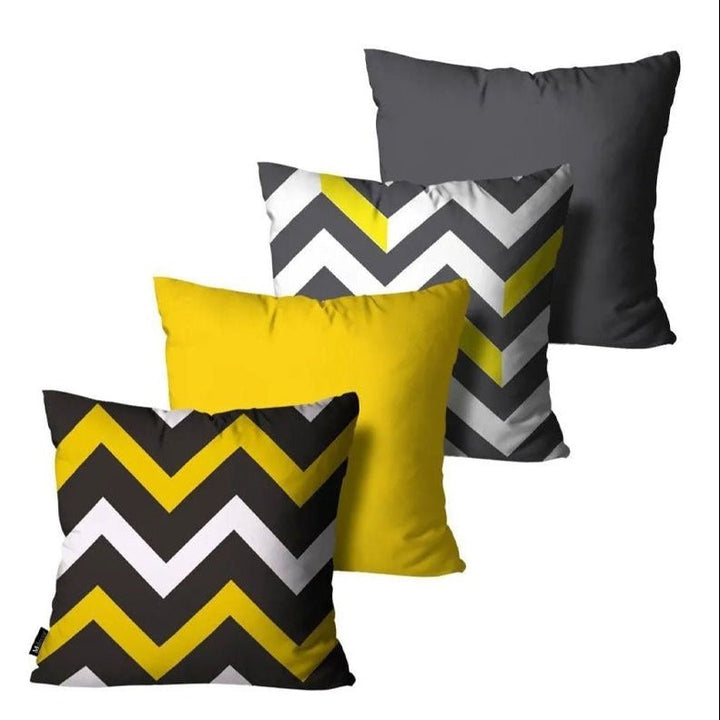 Golden Weave Cushion Covers (Set of 4) | Home Décor | Waseeh Pakistan
