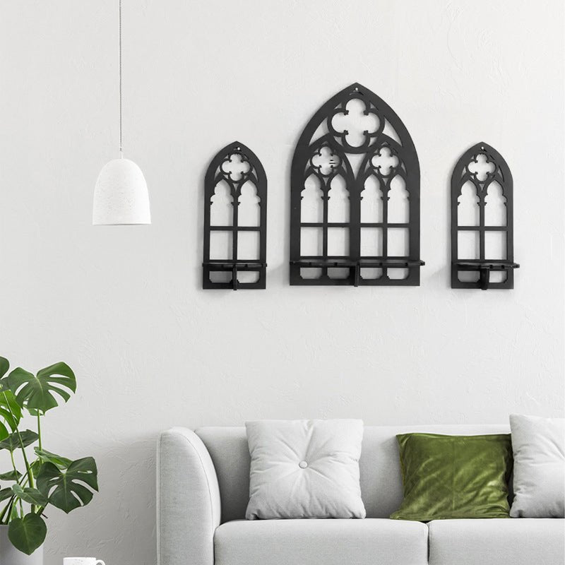 Gothic Wooden Hanging Bracket Wall Storage Shelves (Set of 3) | Furniture | Waseeh Pakistan