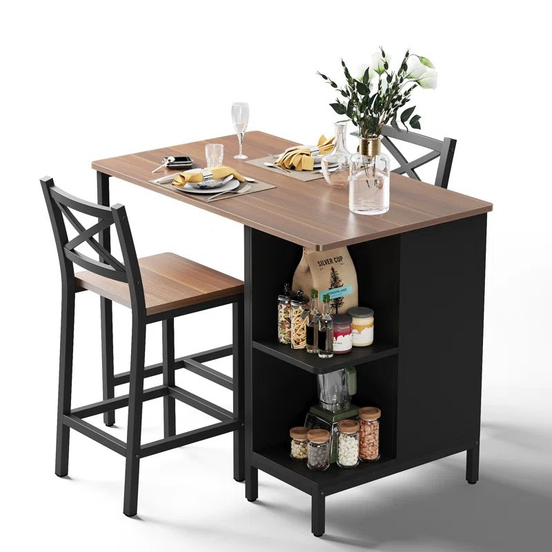 Grovey Counter Height Dining Room Open Kitchen Chair Table Set | Furniture | Waseeh Pakistan