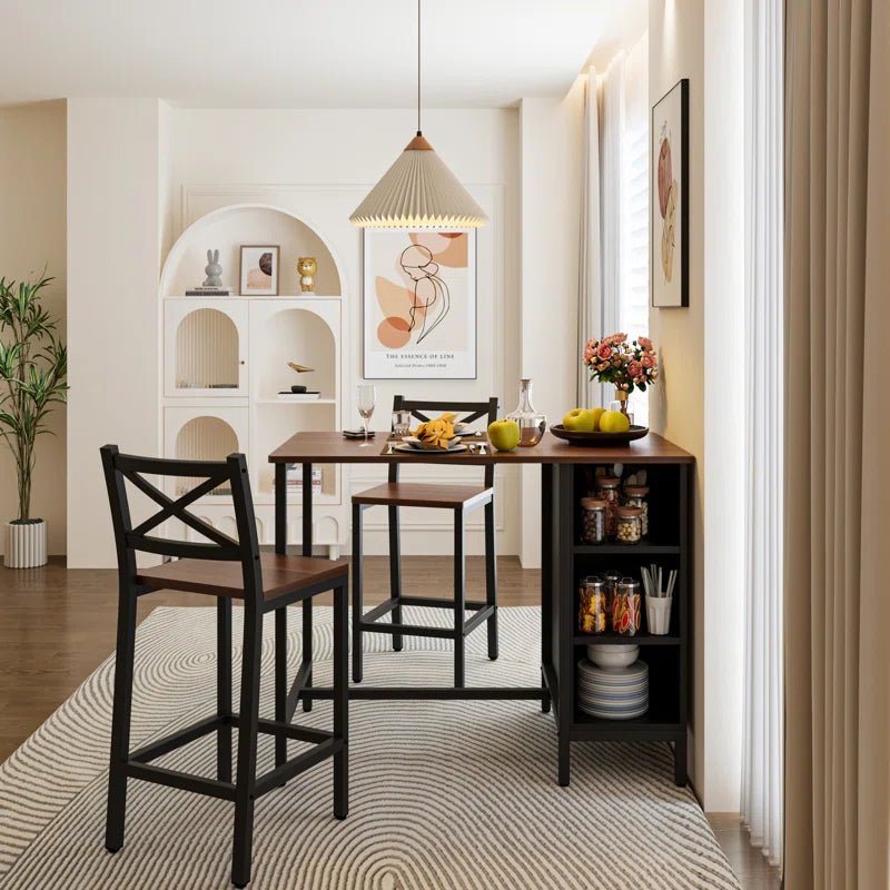 Grovey Counter Height Dining Room Open Kitchen Chair Table Set | Furniture | Waseeh Pakistan