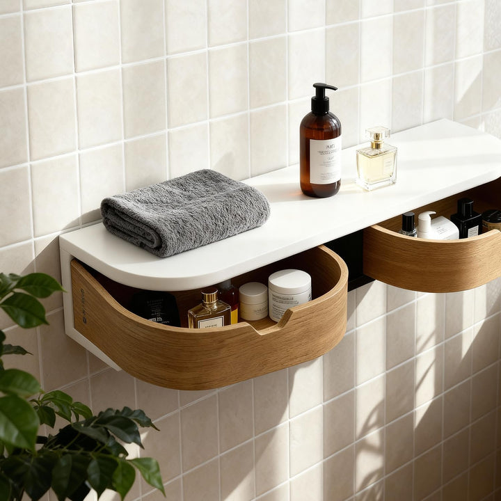 Gujike Drawer Living Lounge Bedroom Bathroom Floating Shelve | Furniture | Waseeh Pakistan