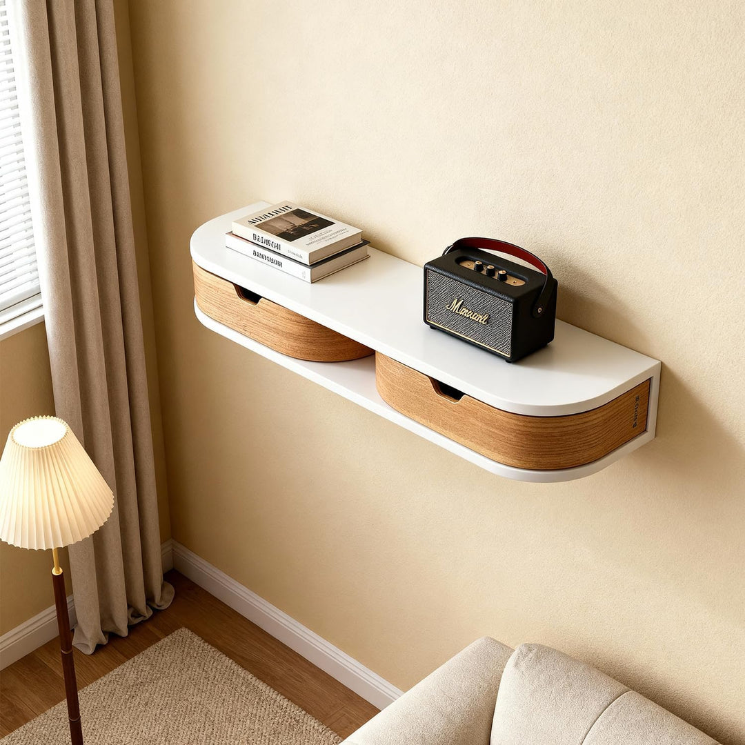Gujike Drawer Living Lounge Bedroom Bathroom Floating Shelve | Furniture | Waseeh Pakistan