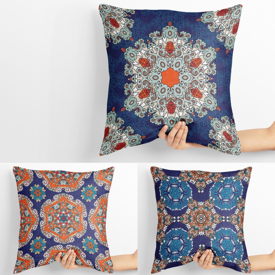 Guzina Living Lounge Bedroom Cushion Covers (Set of 3) | Home Décor | Waseeh Pakistan