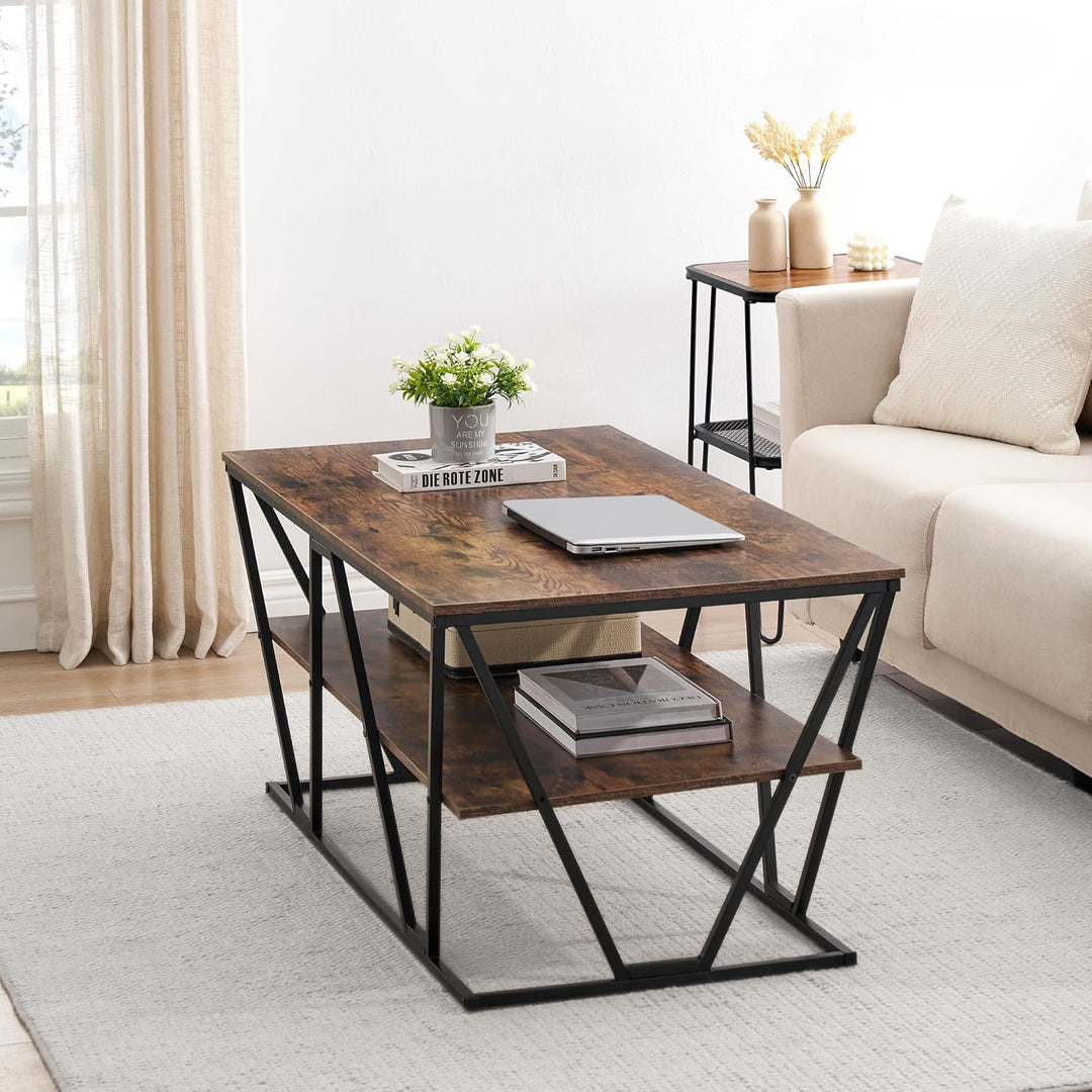Haetur Industrial Coffee Living Room Center Table | Furniture | Waseeh Pakistan