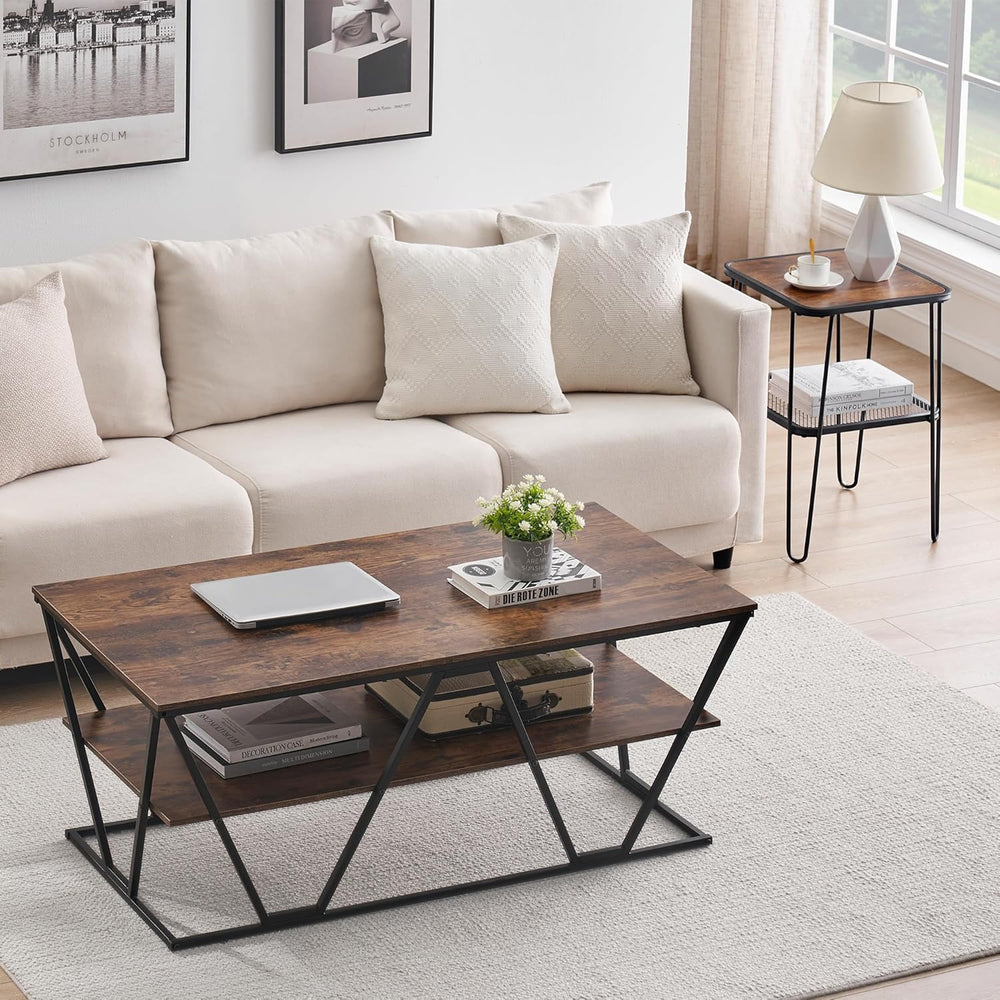 Haetur Industrial Coffee Living Room Center Table | Furniture | Waseeh Pakistan