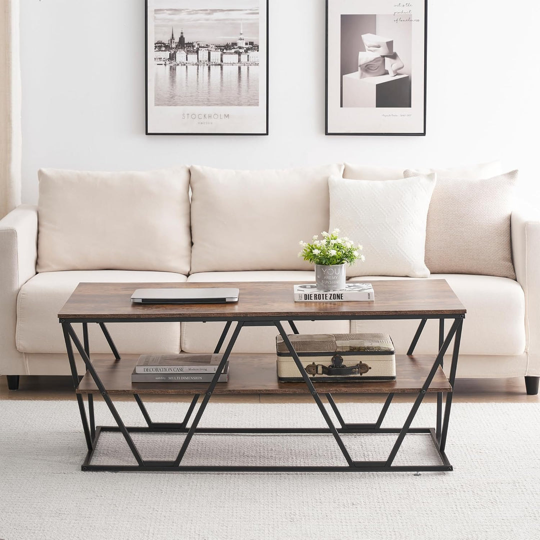 Haetur Industrial Coffee Living Room Center Table | Furniture | Waseeh Pakistan