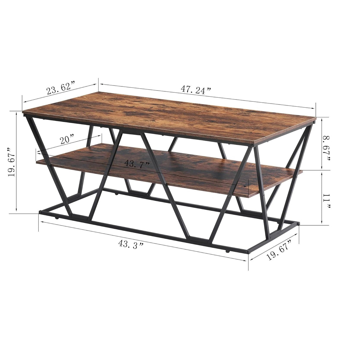 Haetur Industrial Coffee Living Room Center Table | Furniture | Waseeh Pakistan