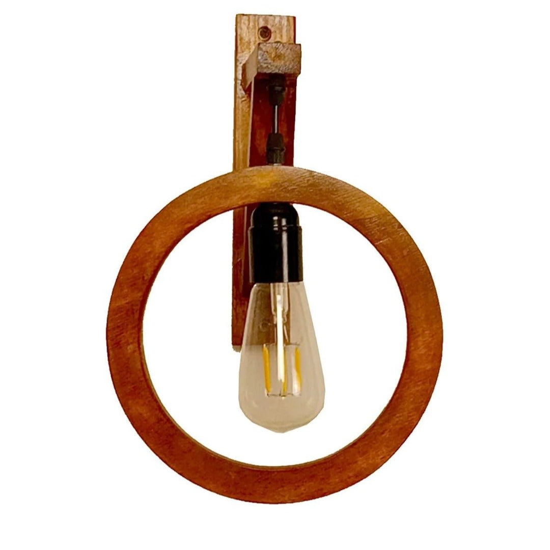 Halo Circle Wooden Wall Light Wall Hanging Lamp | Not Sale FB | Waseeh Pakistan