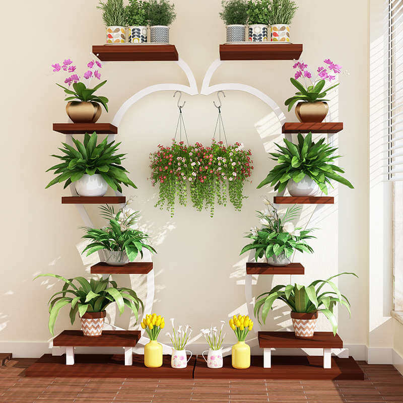 Heart Curved Plant Shelve Rack Decor | Not Sale FB | Waseeh Pakistan