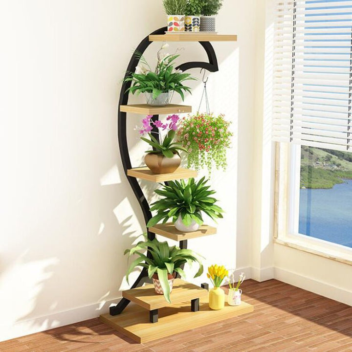 Heart Curved Plant Shelve Rack Decor | Not Sale FB | Waseeh Pakistan