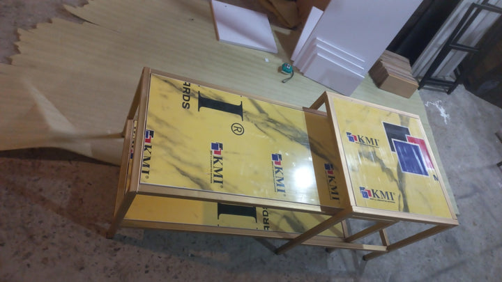Heaten Gold Living Lounge Drawing Room Nesting Tables (Set of 2) | Furniture | Waseeh Pakistan