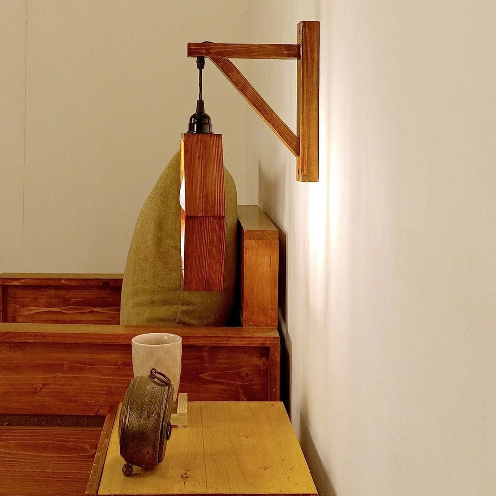 Hexoz Wooden Wall Light Wall Hanging Lamp | Home Décor | Waseeh Pakistan