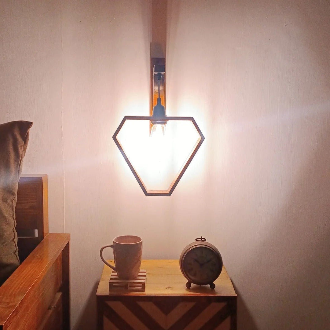 Hextrian Wooden Wall Light Wall Hanging Lamp | Home Décor | Waseeh Pakistan