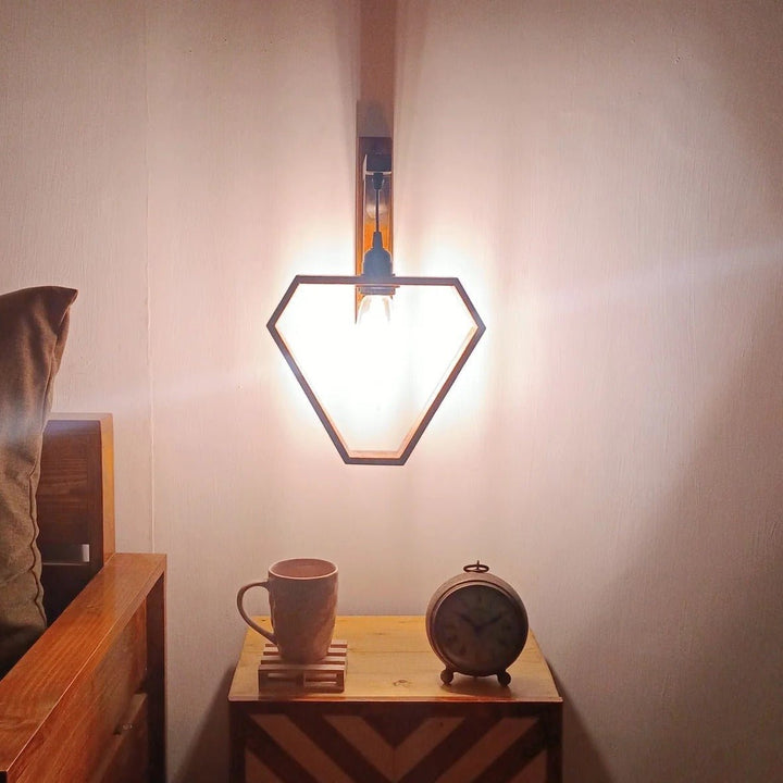 Hextrian Wooden Wall Light Wall Hanging Lamp | Home Décor | Waseeh Pakistan