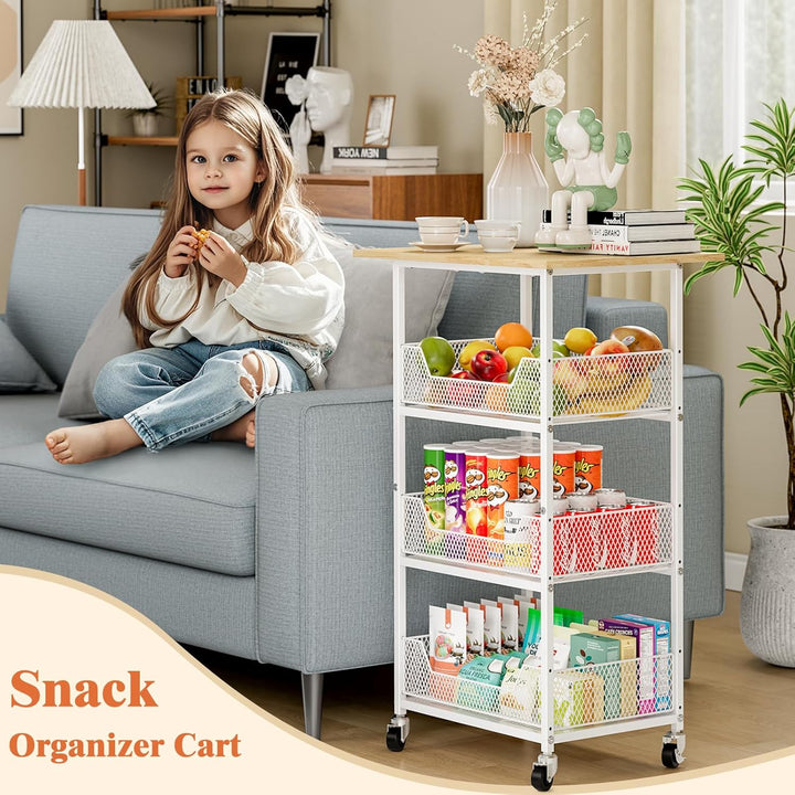 Hioree Kitchen Microwave Cart Organizer Rack Trolley | Not Sale FB | Waseeh Pakistan