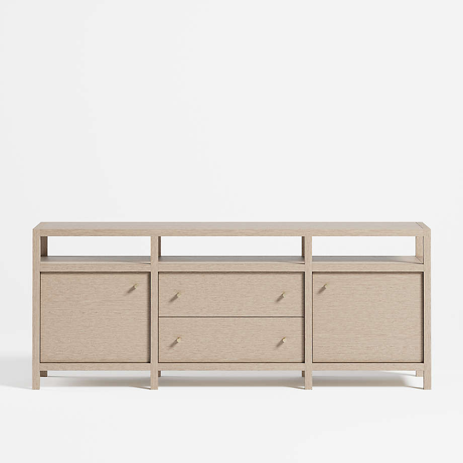Hoard Living Lounge LED Storage Media Console (Solid Wood) | Furniture | Waseeh Pakistan