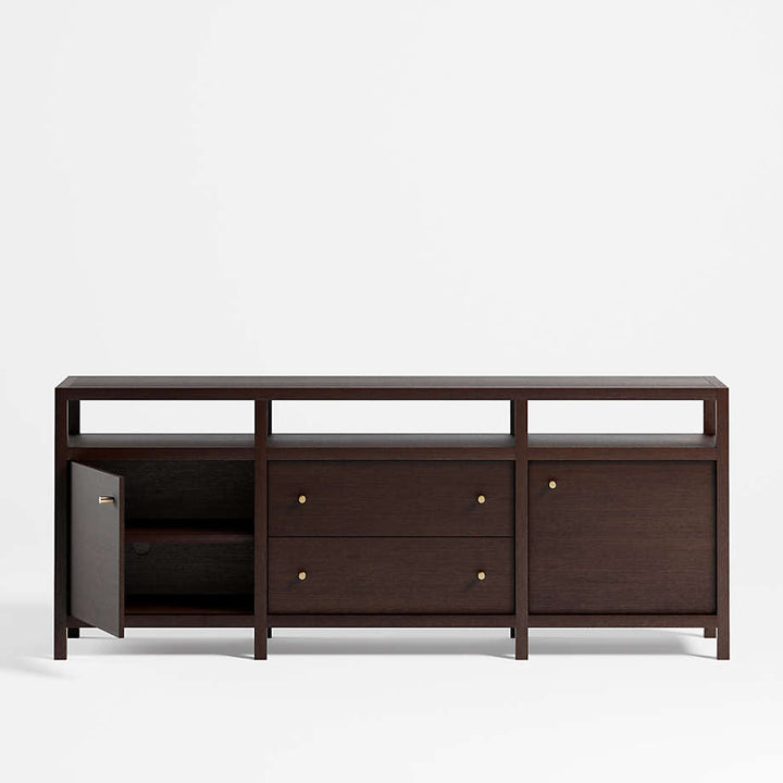 Hoard Living Lounge LED Storage Media Console (Solid Wood) | Furniture | Waseeh Pakistan