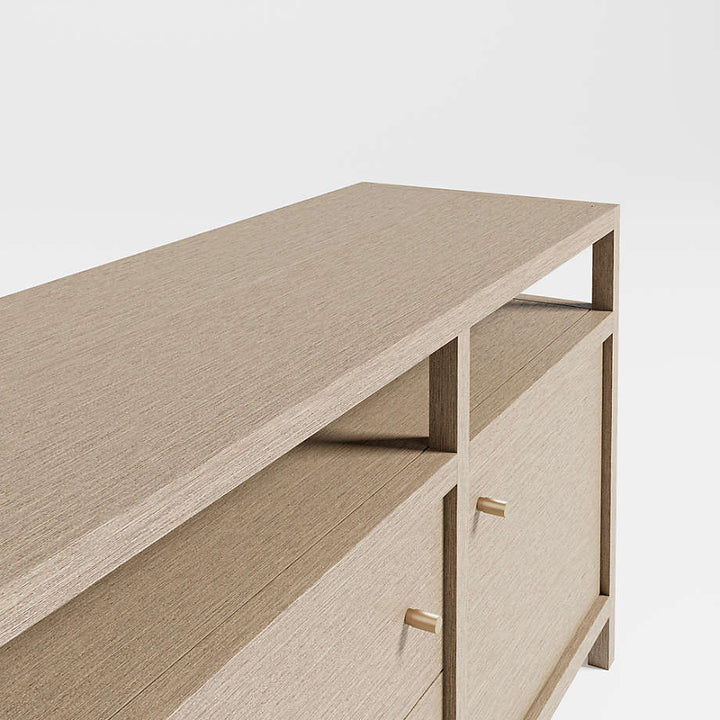 Hoard Living Lounge LED Storage Media Console (Solid Wood) | Furniture | Waseeh Pakistan