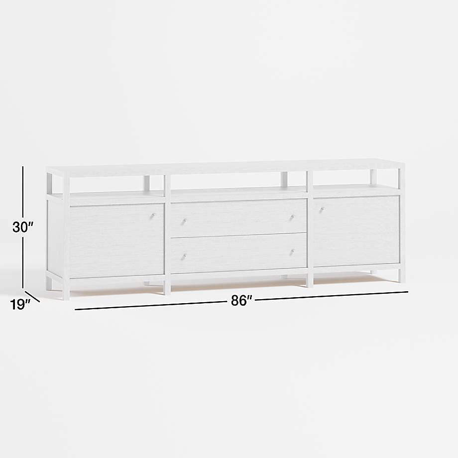 Hoard Living Lounge LED Storage Media Console (Solid Wood) | Furniture | Waseeh Pakistan