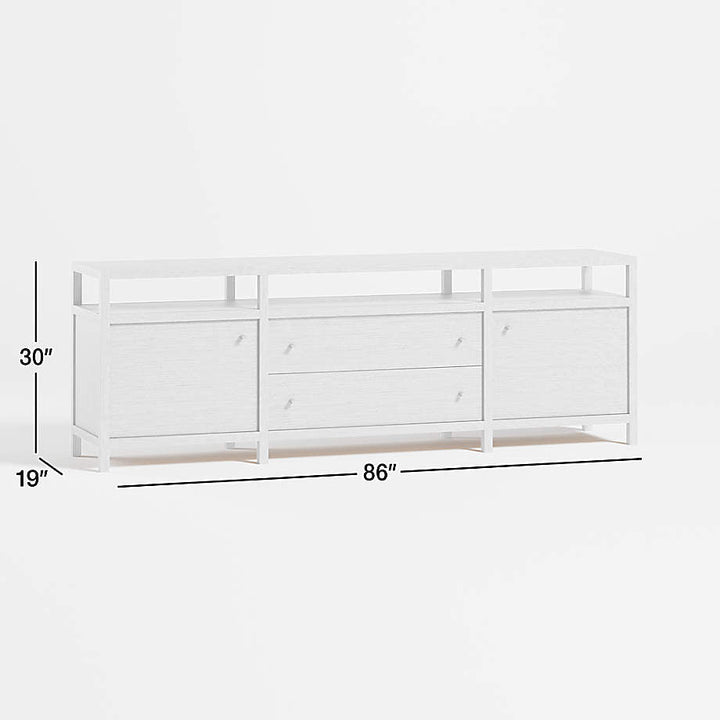 Hoard Living Lounge LED Storage Media Console (Solid Wood) | Furniture | Waseeh Pakistan